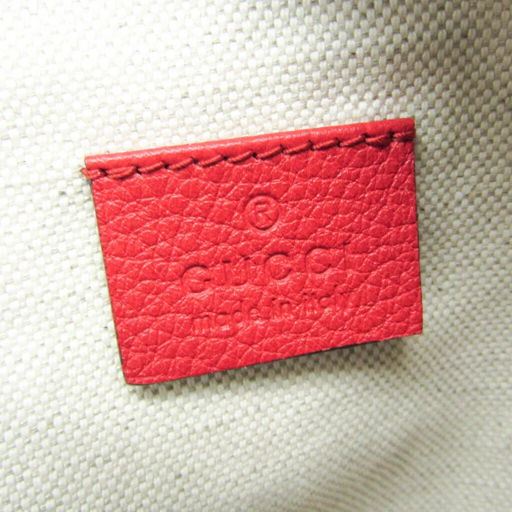 Gucci Logo Print Women Men Leather Fanny