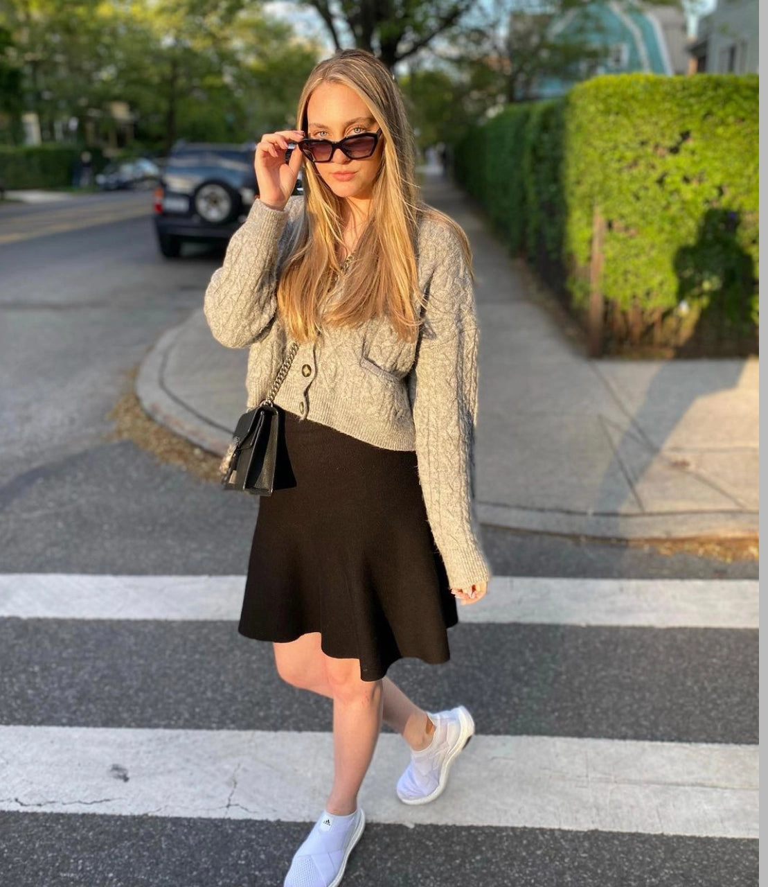 Frayed hem Smooth Fabric AMAZING MM SKIRT - SUMMER STYLE BLACK