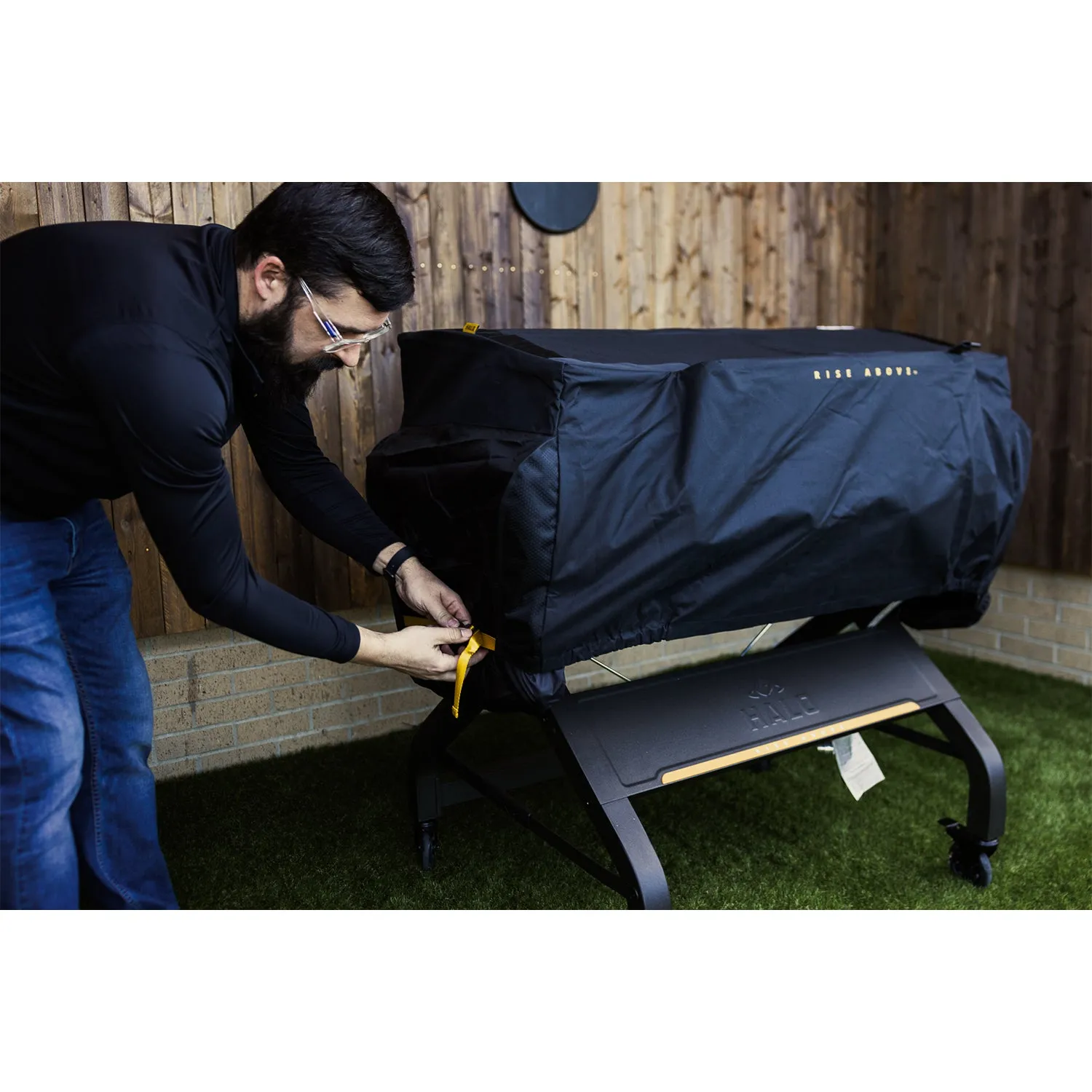 Halo Elite 4-Burner Griddle Cover 600D Polyester Custom-Tailored Wind-Proof