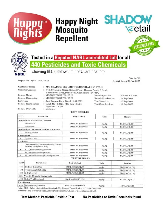 Happy Nights Mosquito Repellent Incense Sticks | 1 Hour Burning Time, 8 Hours Protection from Mosquito | Mosquito/Machar Agarbati | Long 100% Herbal Mosquito Incense Sticks | Pack of 5