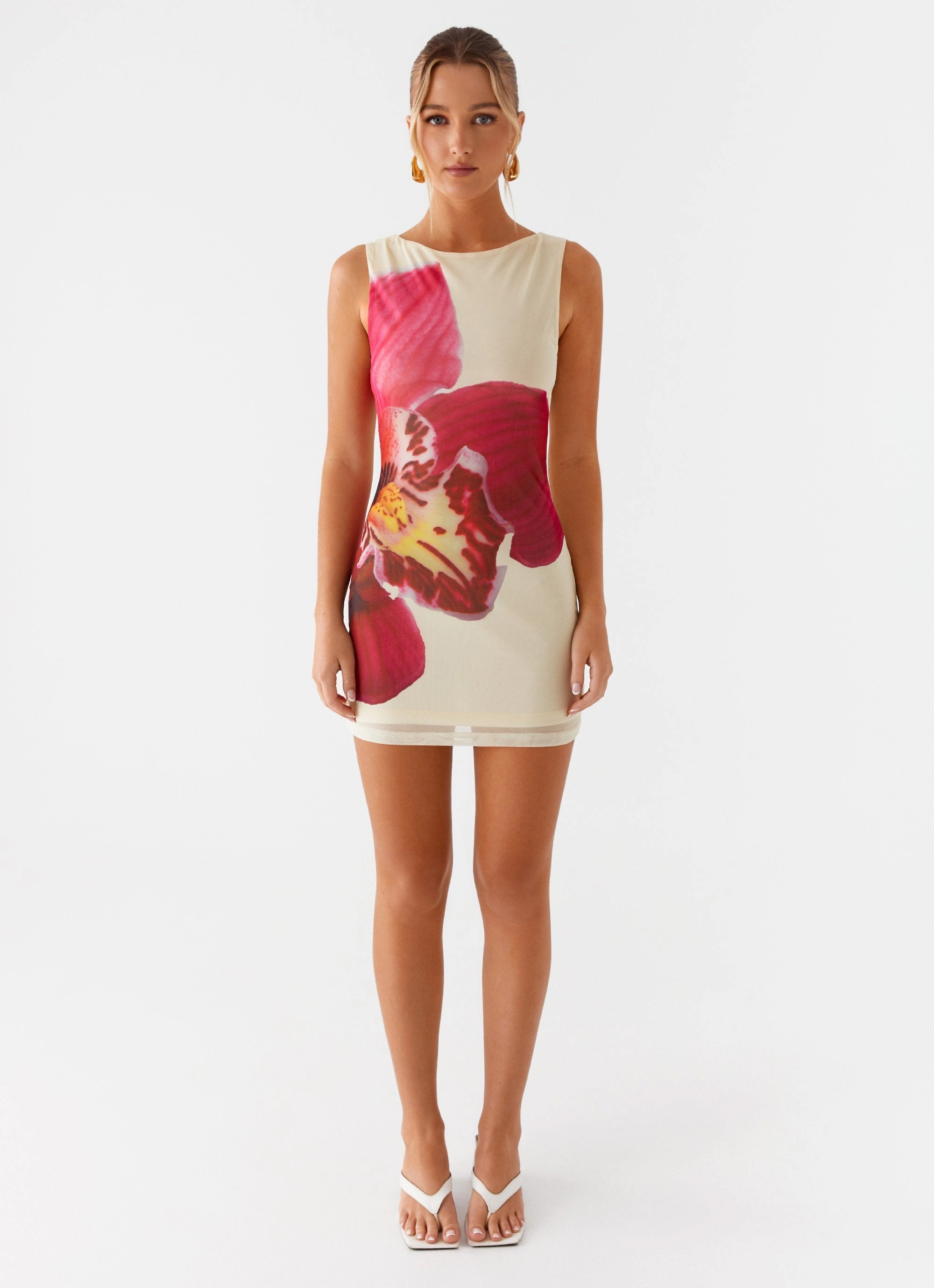 Calm Lines Stylish Layer Happy Hour Mini Dress - Yellow