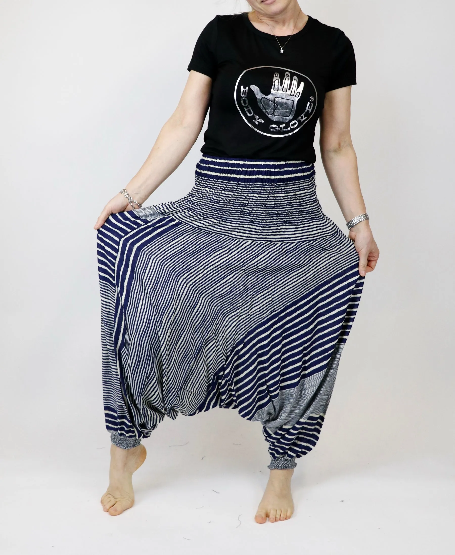 Harem Pants Unisex Hippie Bohemian Comfy Loungewear Gypsy Yoga Boho Baggy Drop Crotch Jumpsuits Rompers