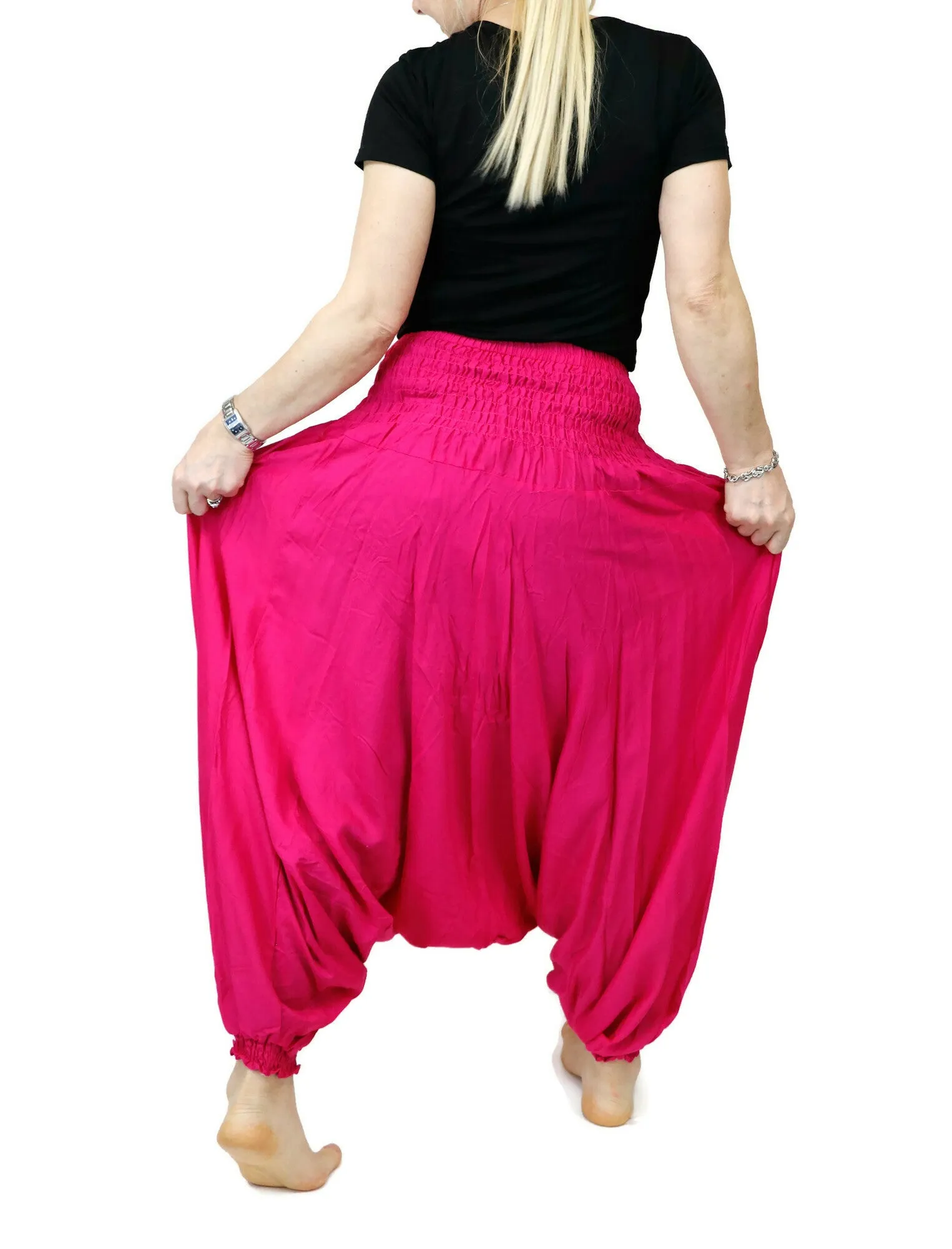 Harem Pants Unisex Hippie Yoga Comfy Gypsy Boho Jumpsuits Loose Baggy Pants Festival