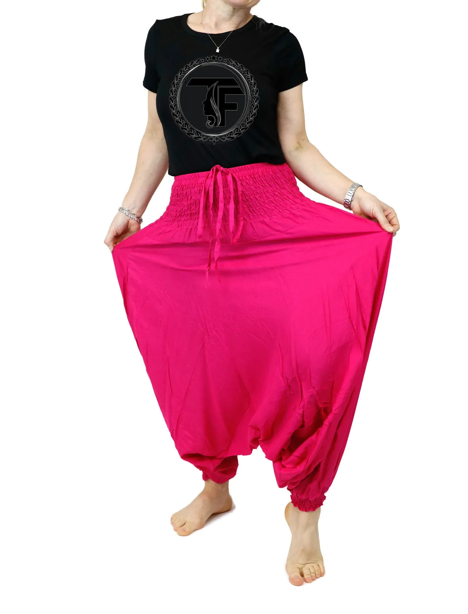Harem Pants Unisex Hippie Yoga Comfy Gypsy Boho Jumpsuits Loose Baggy Pants Festival