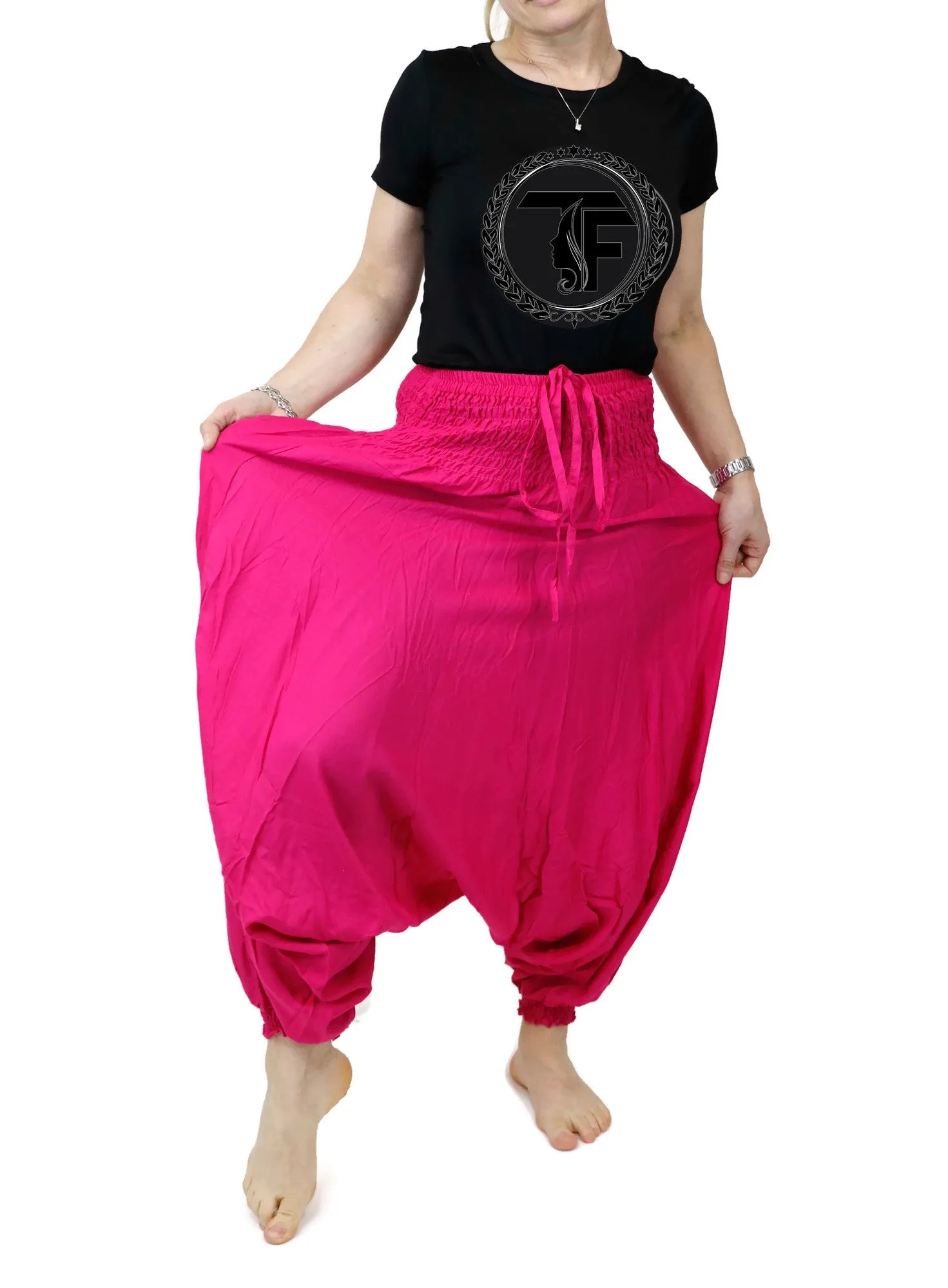 Harem Pants Unisex Hippie Yoga Comfy Gypsy Boho Jumpsuits Loose Baggy Pants Festival