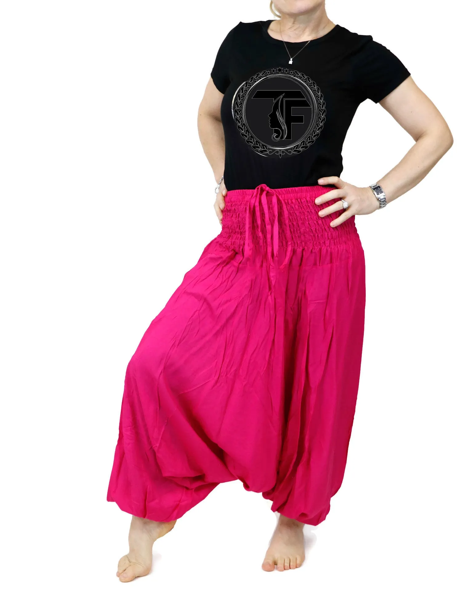 Harem Pants Unisex Hippie Yoga Comfy Gypsy Boho Jumpsuits Loose Baggy Pants Festival