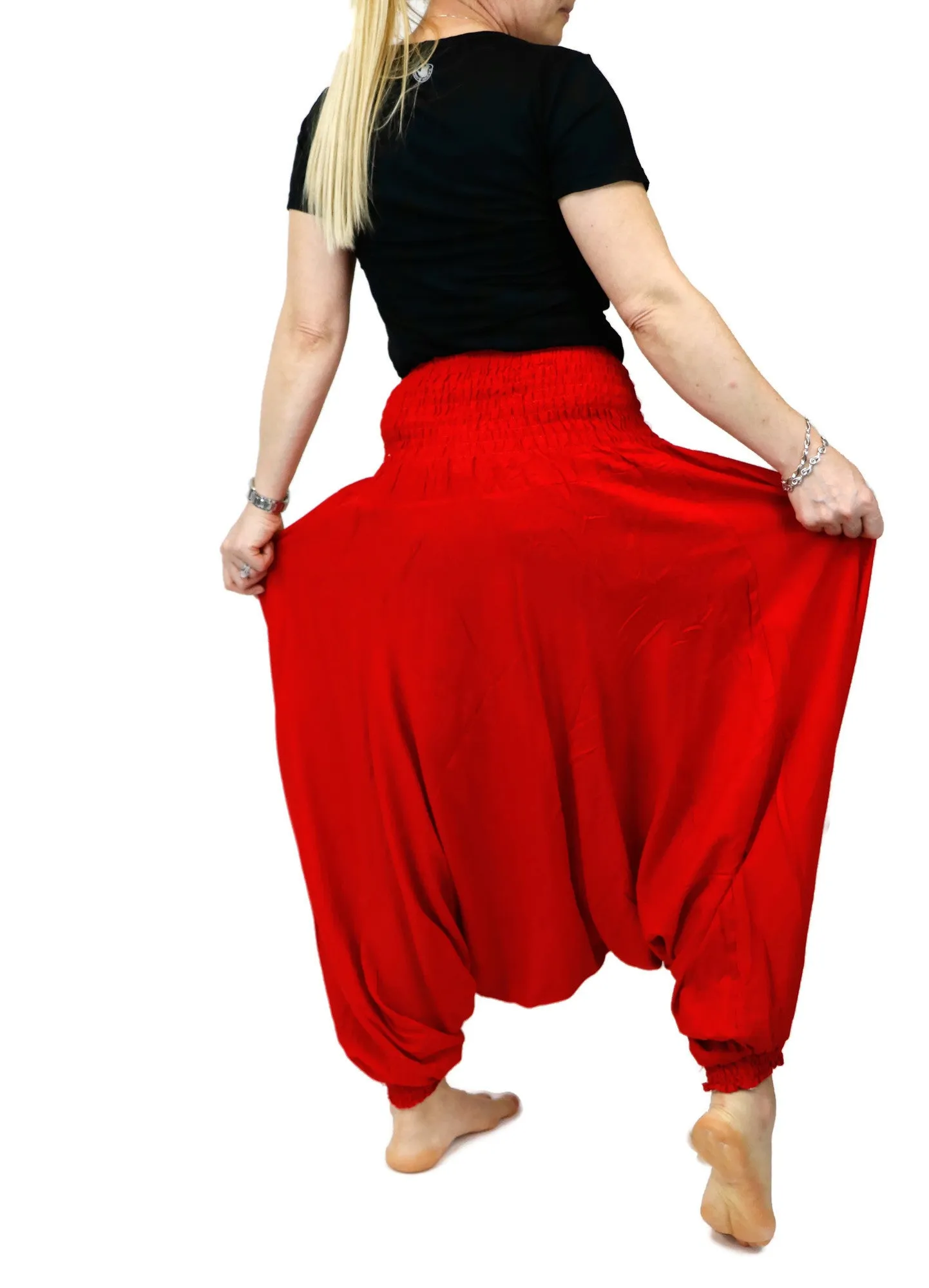 Harem Pants Unisex Hippie Yoga Comfy Gypsy Boho Jumpsuits Loose Baggy Pants Festival