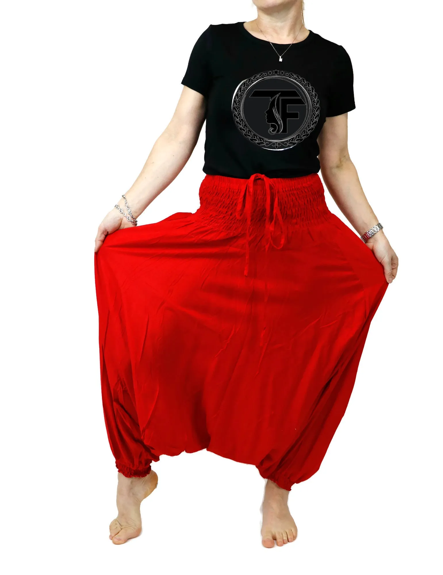 Harem Pants Unisex Hippie Yoga Comfy Gypsy Boho Jumpsuits Loose Baggy Pants Festival