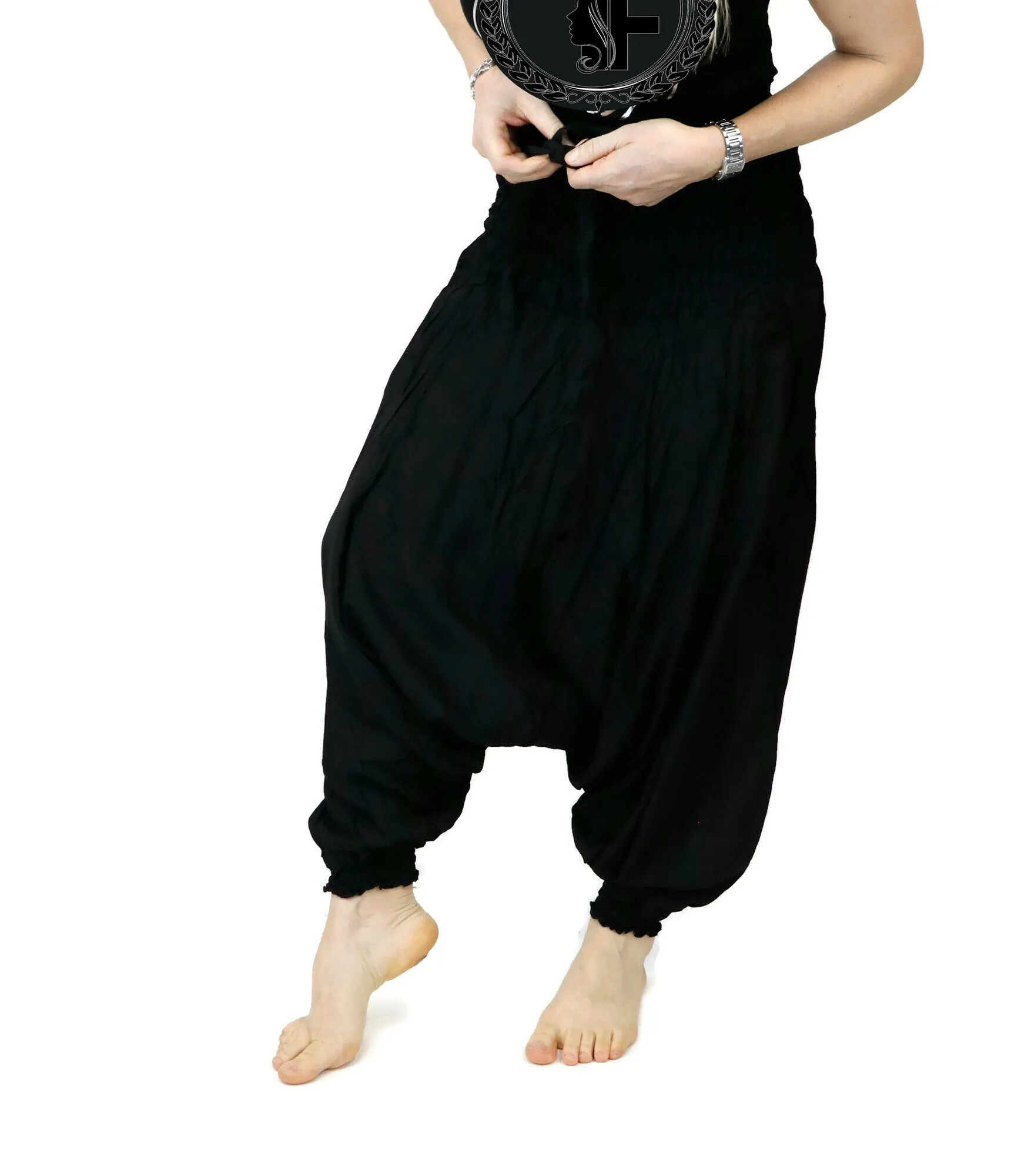 Harem Pants Unisex Hippie Yoga Comfy Gypsy Boho Jumpsuits Loose Baggy Pants Festival
