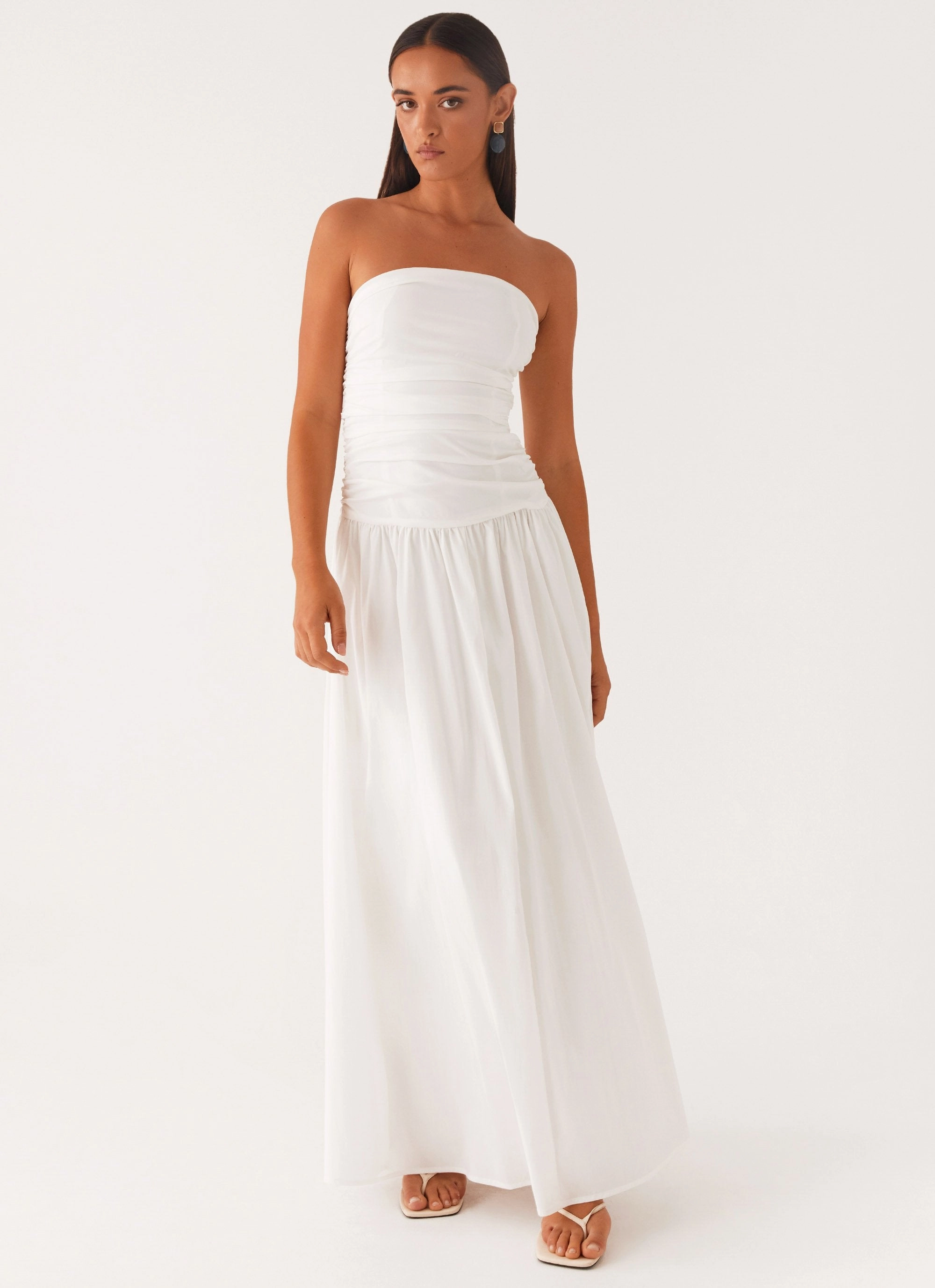 Soft Composition Carmel Maxi Dress - White