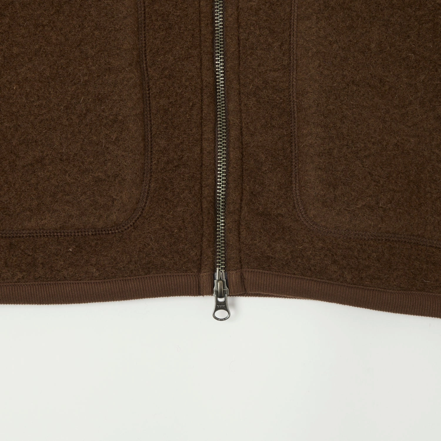 Hartford 'David' Knitted Wool Jacket - Hazelnut Rainy Day Option Neutral Style