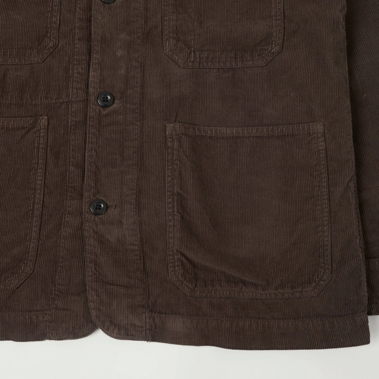 Hartford 'Jack' Corduroy Jacket - Brown Noise Reducing Hardware