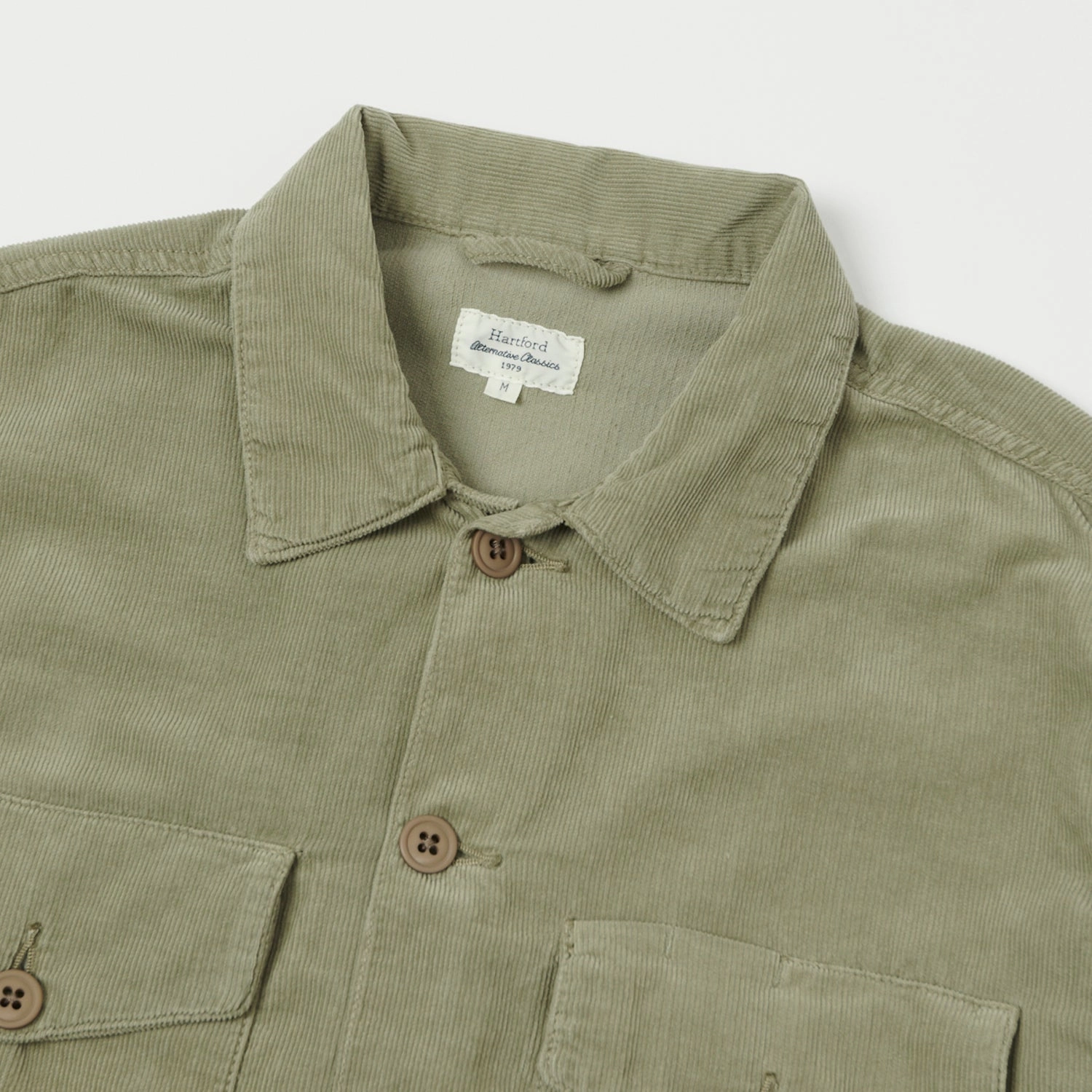 Hartford 'Jame' Corduroy Jacket - Tan Temperature Regulating Tech Wind Blocking Fabric