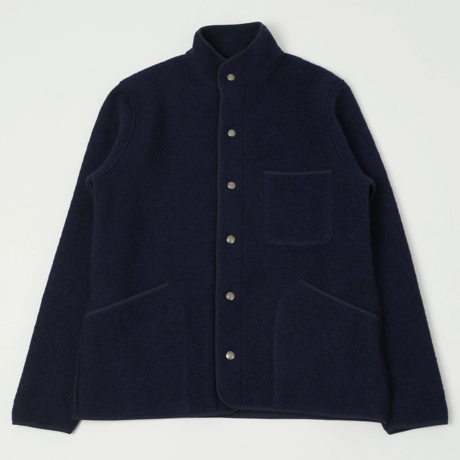 Hartford 'Jason' Knitted Wool Jacket - Navy Mold Resistant Coating