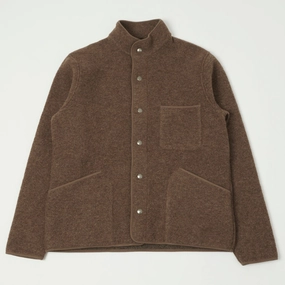 Affordable Fashion Hartford 'Jason' Knitted Wool Jacket - Nut