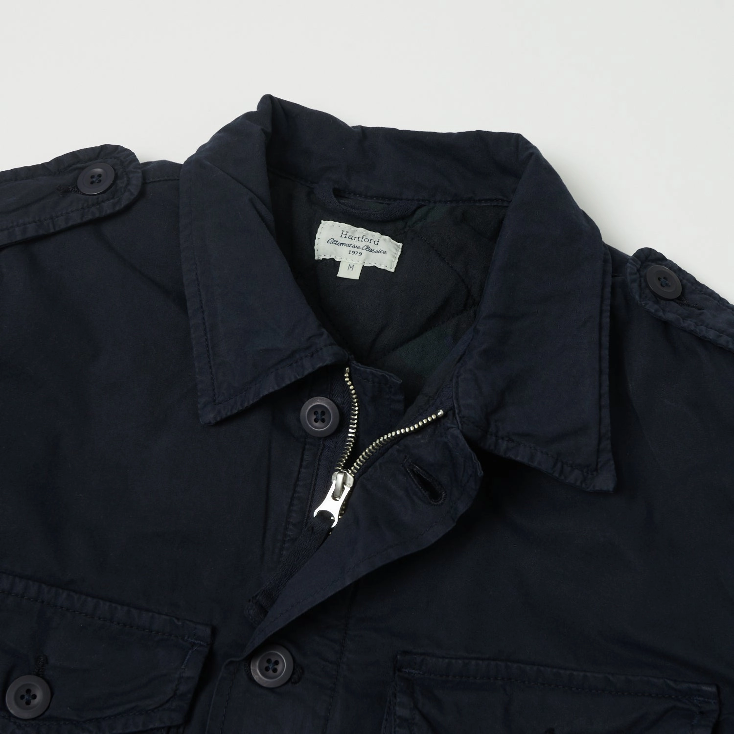 Flexible Joint Articulation Wind Resistant Hartford 'Jonah' Military Workers Jacket - Navy