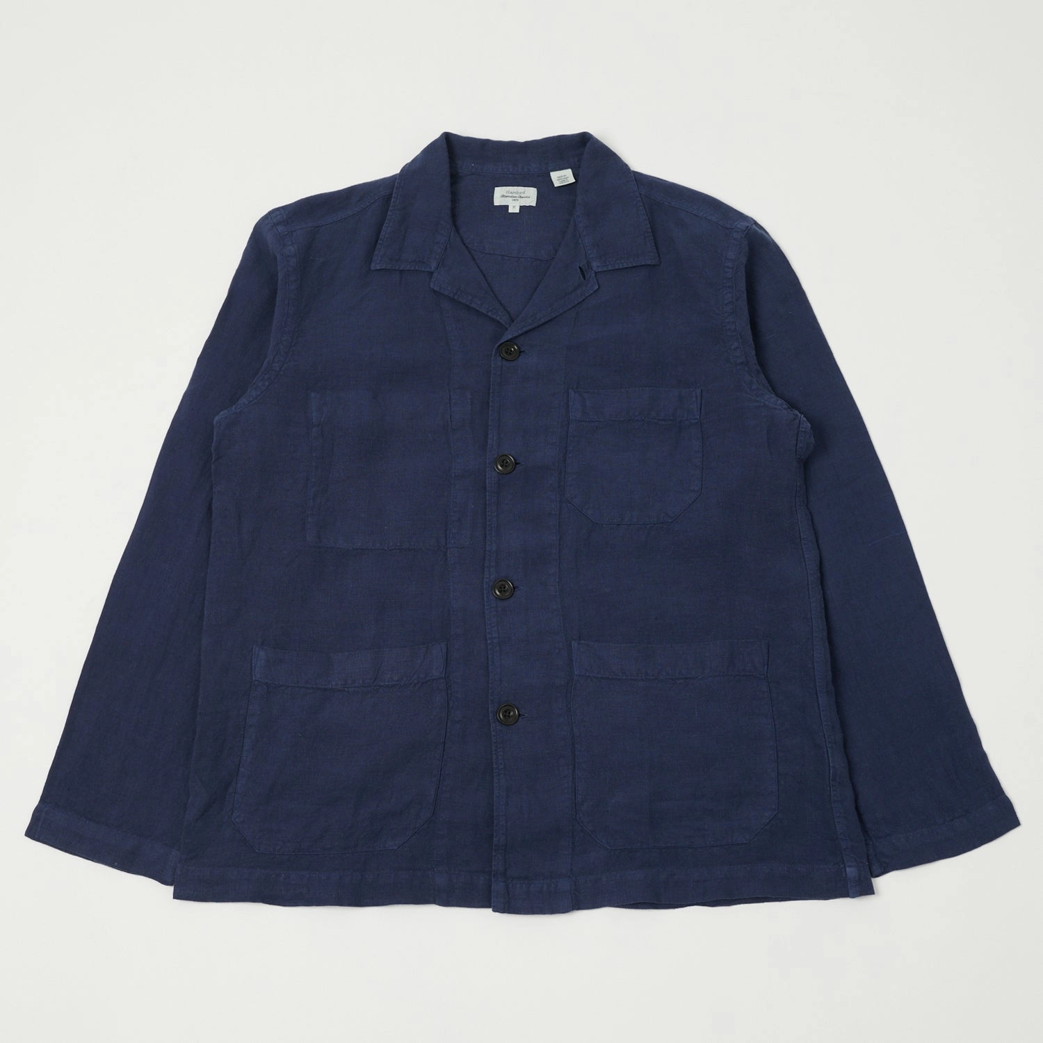ReinforcedStressPoints Practical Design Hartford 'Perry Pat' Linen Work Jacket - Indigo