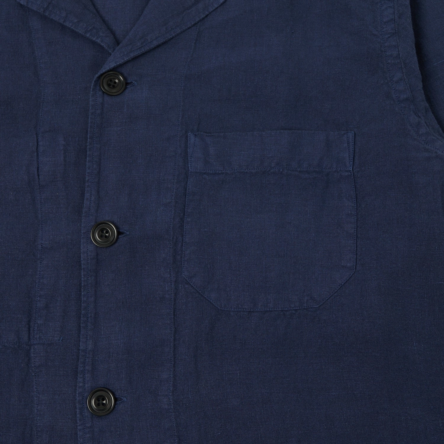 Hartford 'Perry Pat' Linen Work Jacket - Indigo Tear Resistant Stylish Basics