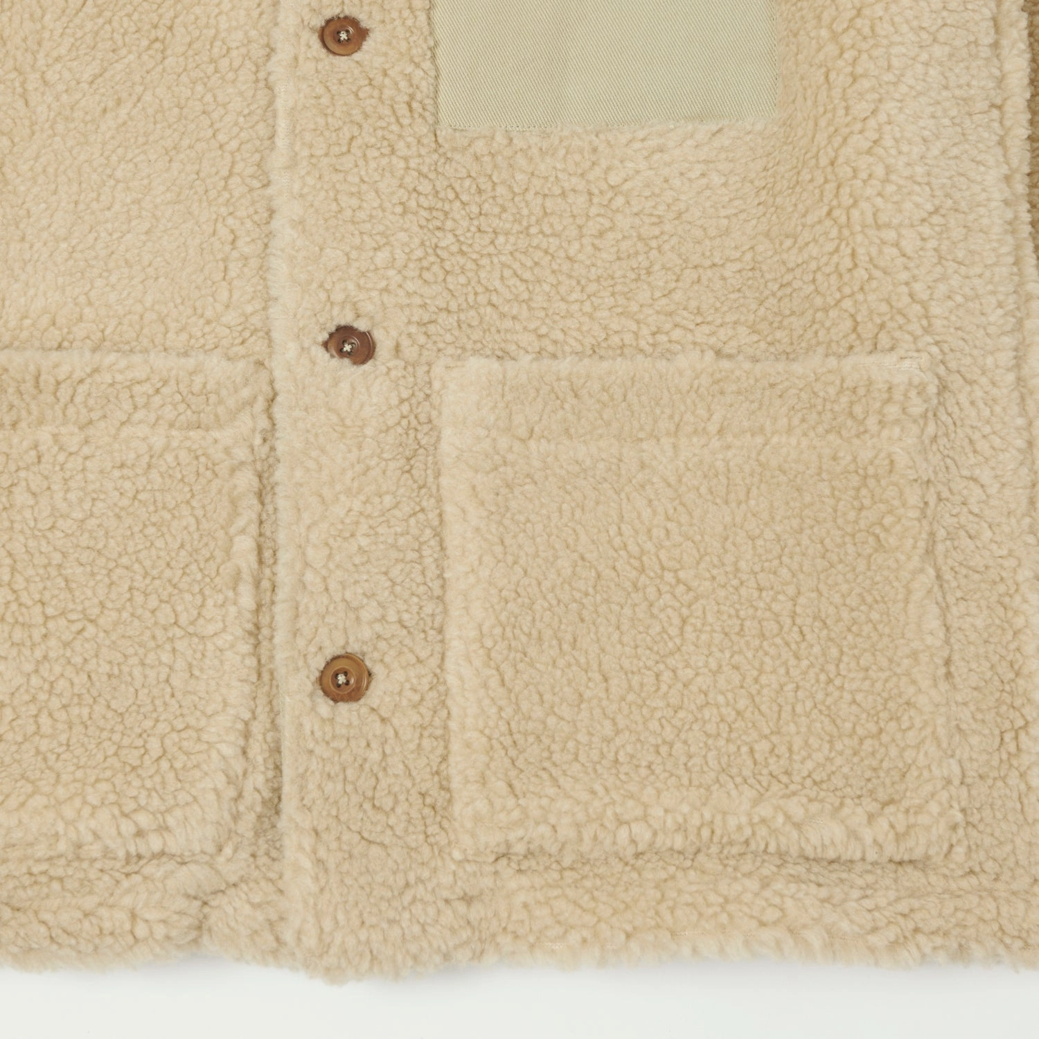 Hartford 'Utility' Fleece Jacket - Beige Flex Fit Fabric Lightweight Insulation Technology