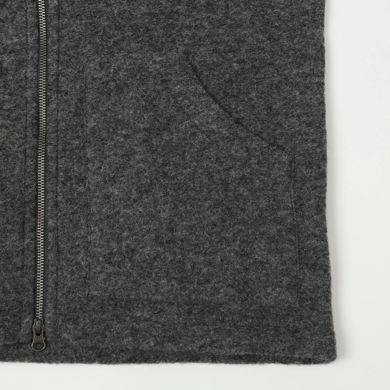 Hartford Knitted Wool Vest - Charcoal Minimal Detailing simple design