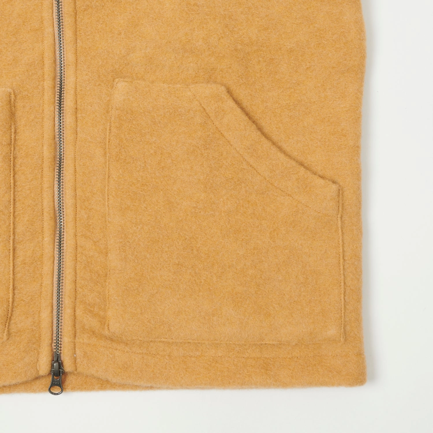 Hartford Knitted Wool Vest - Mustard Glove Friendly Cuff Design Casual Trend