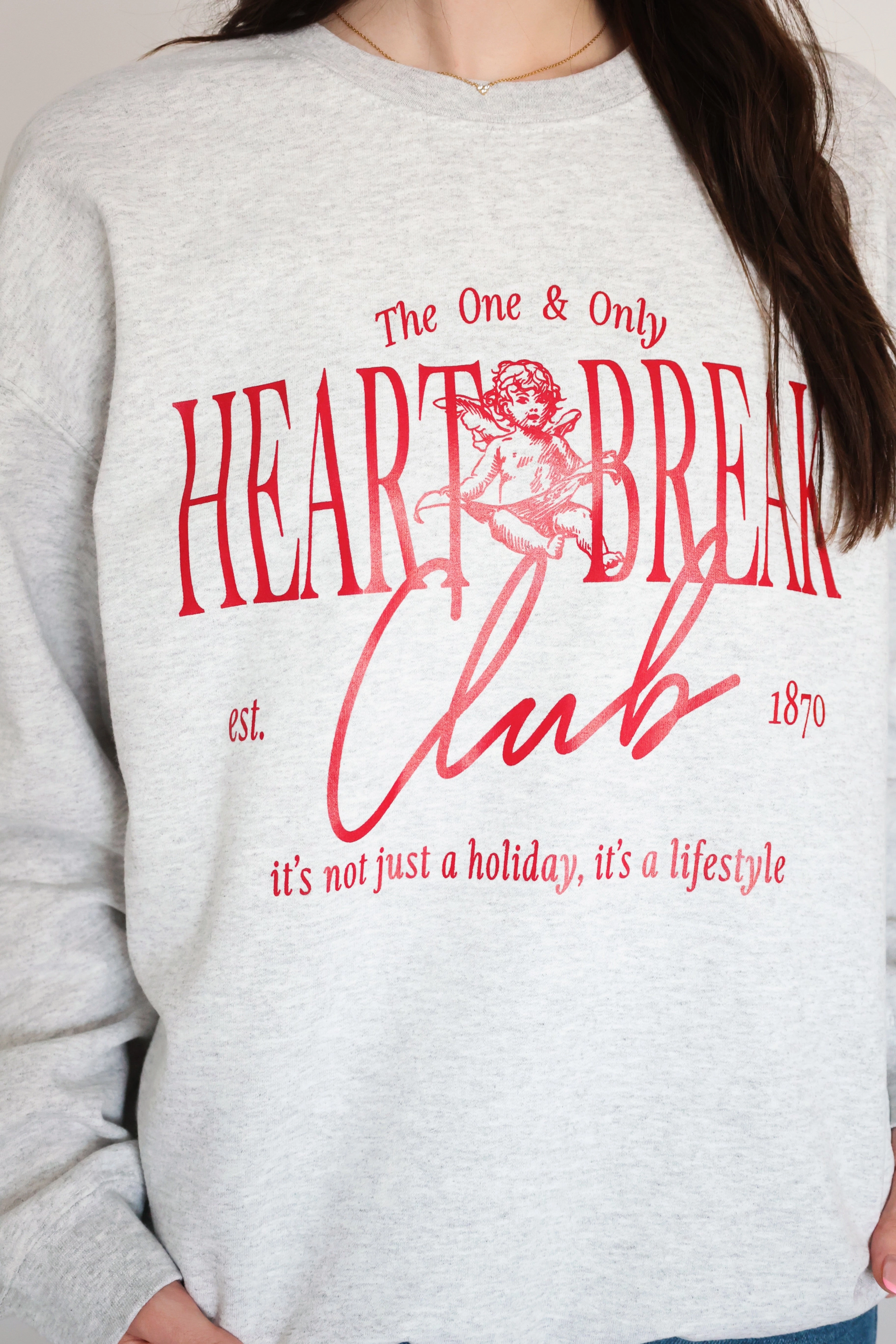 Heartbreak Club Sweatshirt (FINAL SALE) HighDensity Knit UltraSoft Blend