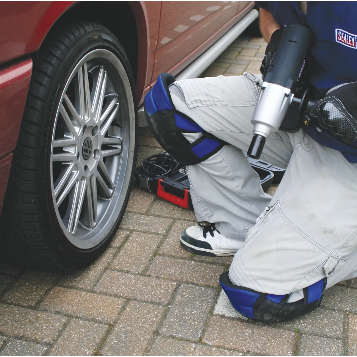 Heavy-Duty Double Gel Knee Pads - Pair