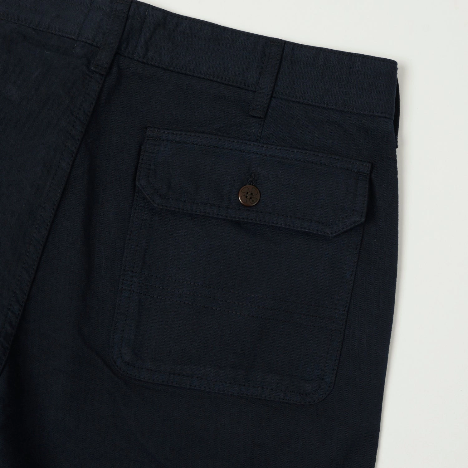 Heimat 'Journey' Herringbone Twill Chinos - Ink Stain Release Finish