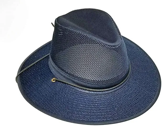 Henschel XX-Large Navy Aussie Breezer Crushable 5310 Cotton w Mesh Crown UPF 50