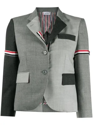 High Armhole Sport Coat W/ Armbands - Fit 3 - In Funmix 2Ply Fresco Dark Grey