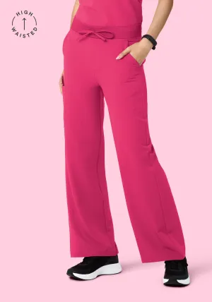 High Waisted Wide Leg Hot Pink