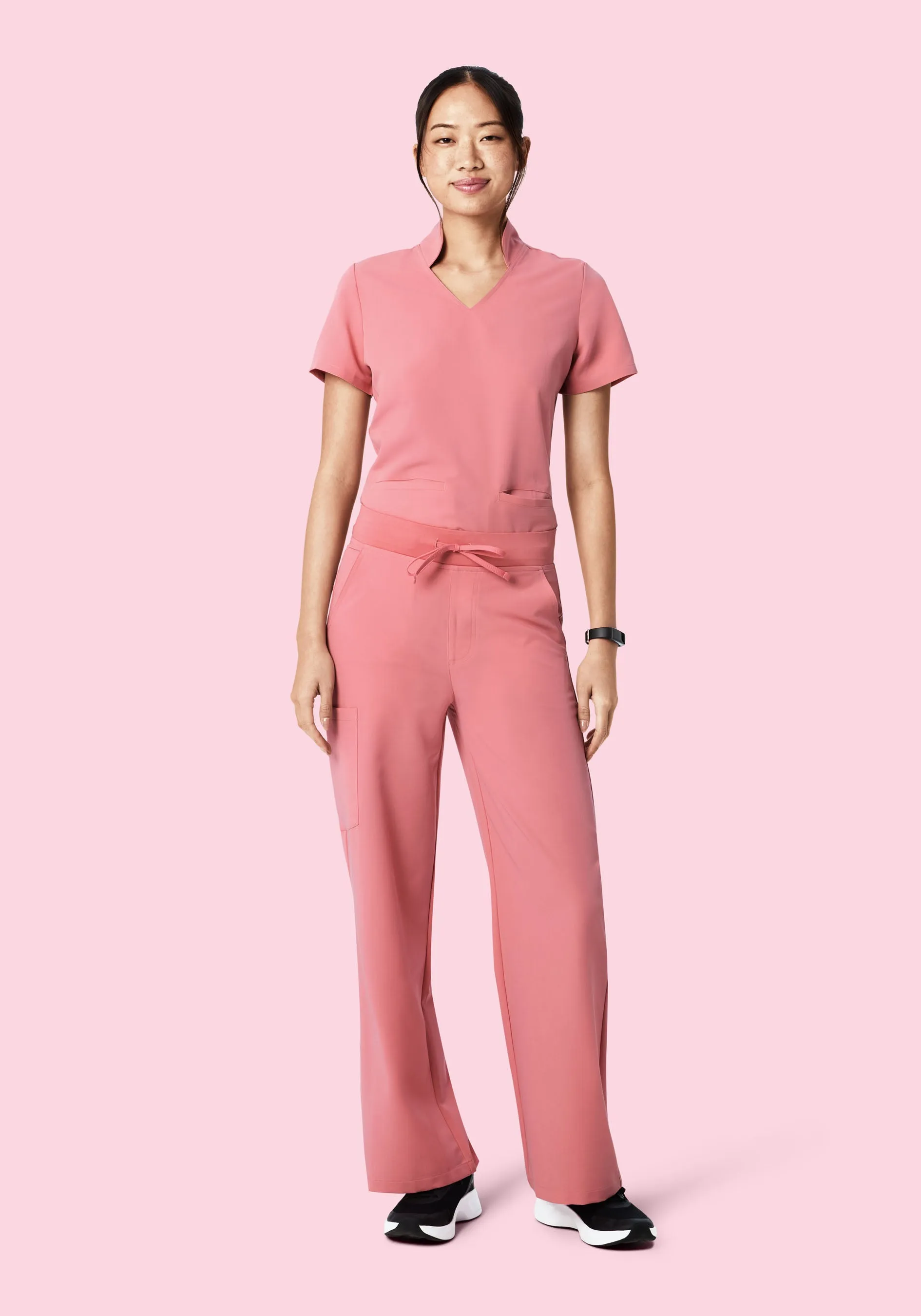 High Waisted Wide Leg Peony