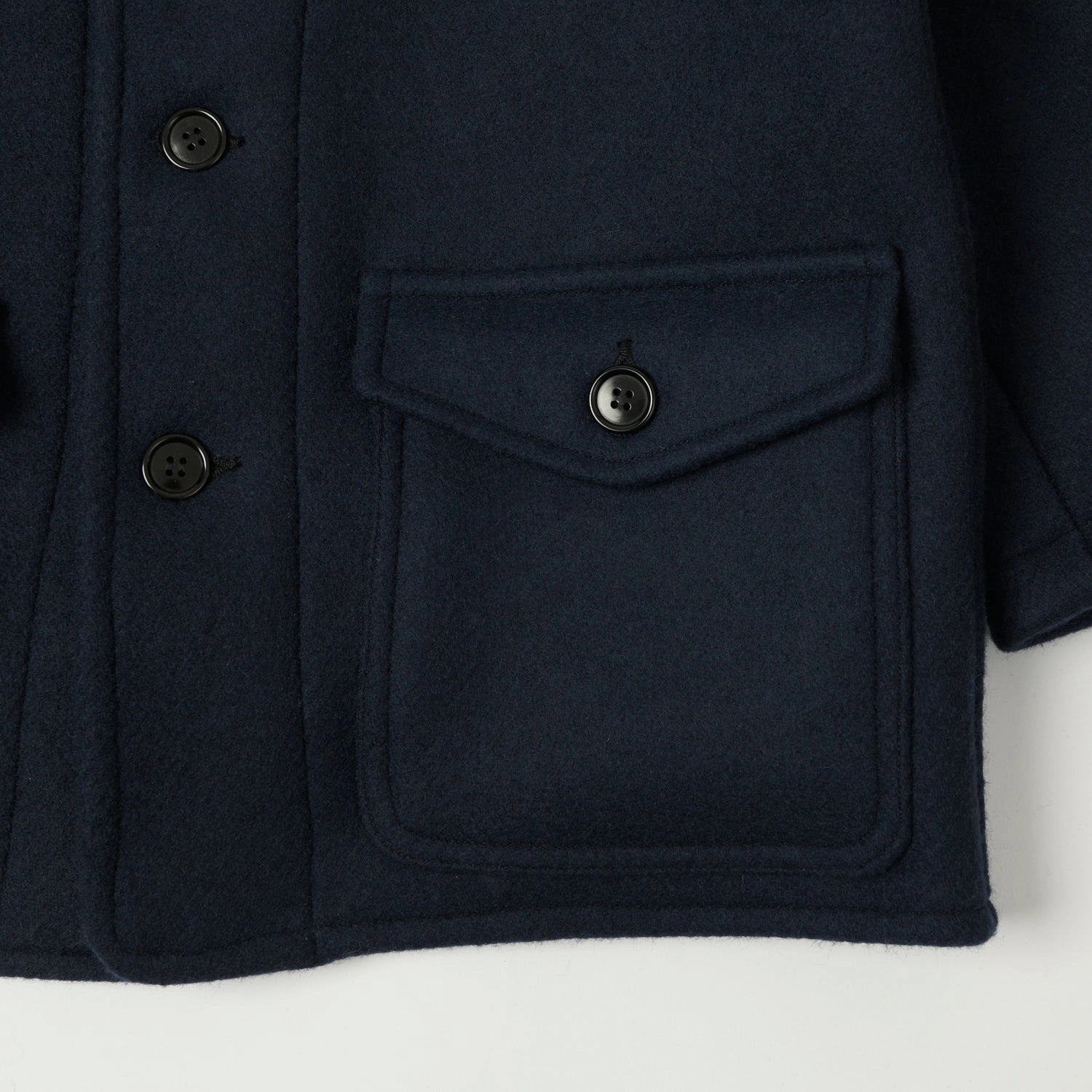 Static Dissipating Threading Adjustable Belt Warehouse & Co 2228 1930'S U.S. Army Wool Mackinaw Coat  -  Dark Navy