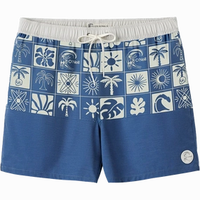 Holiday mode Poolside Life Men's OG Block Volley 17"