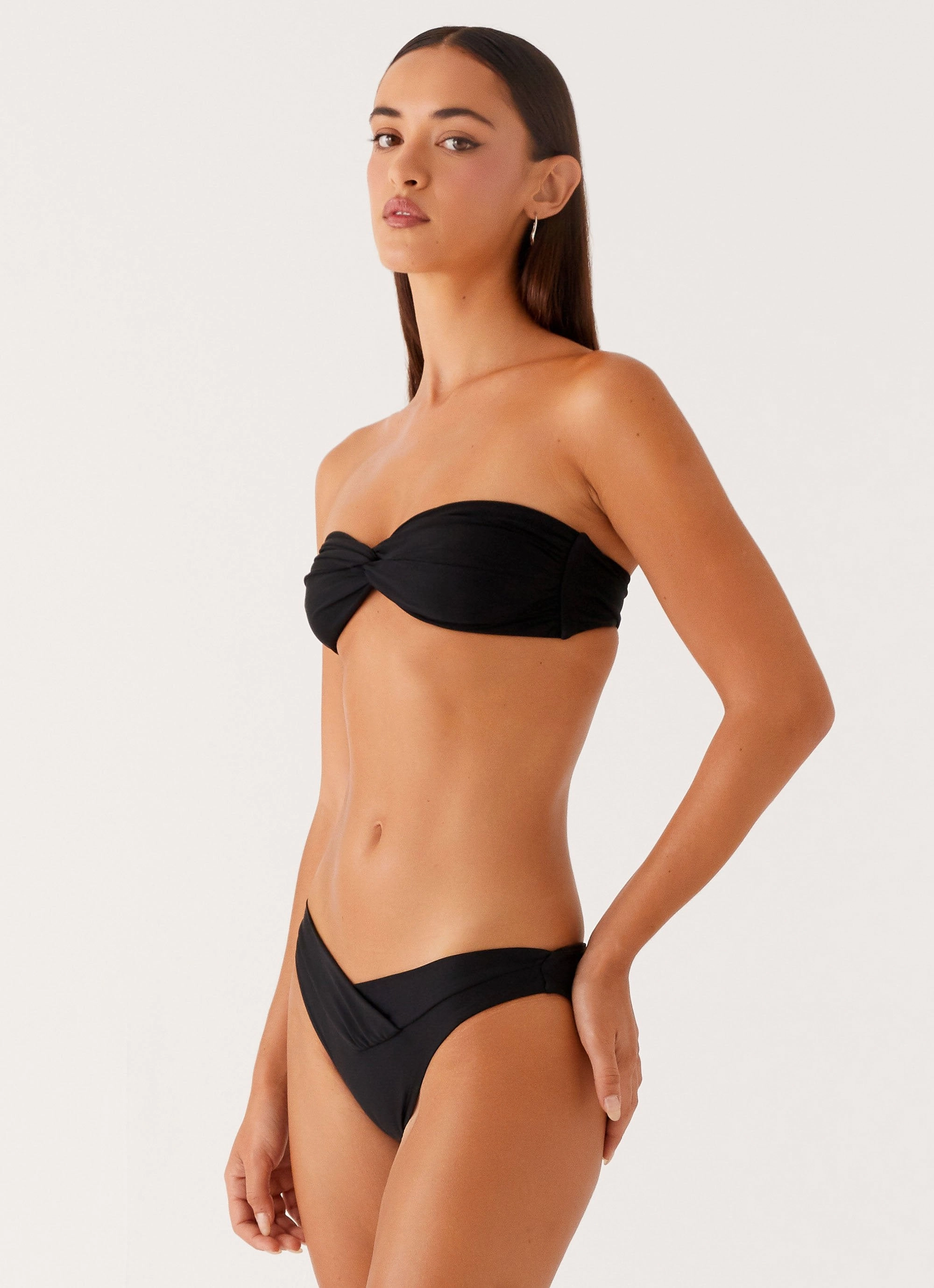 Embellished look Delta Bikini Bottoms - Black