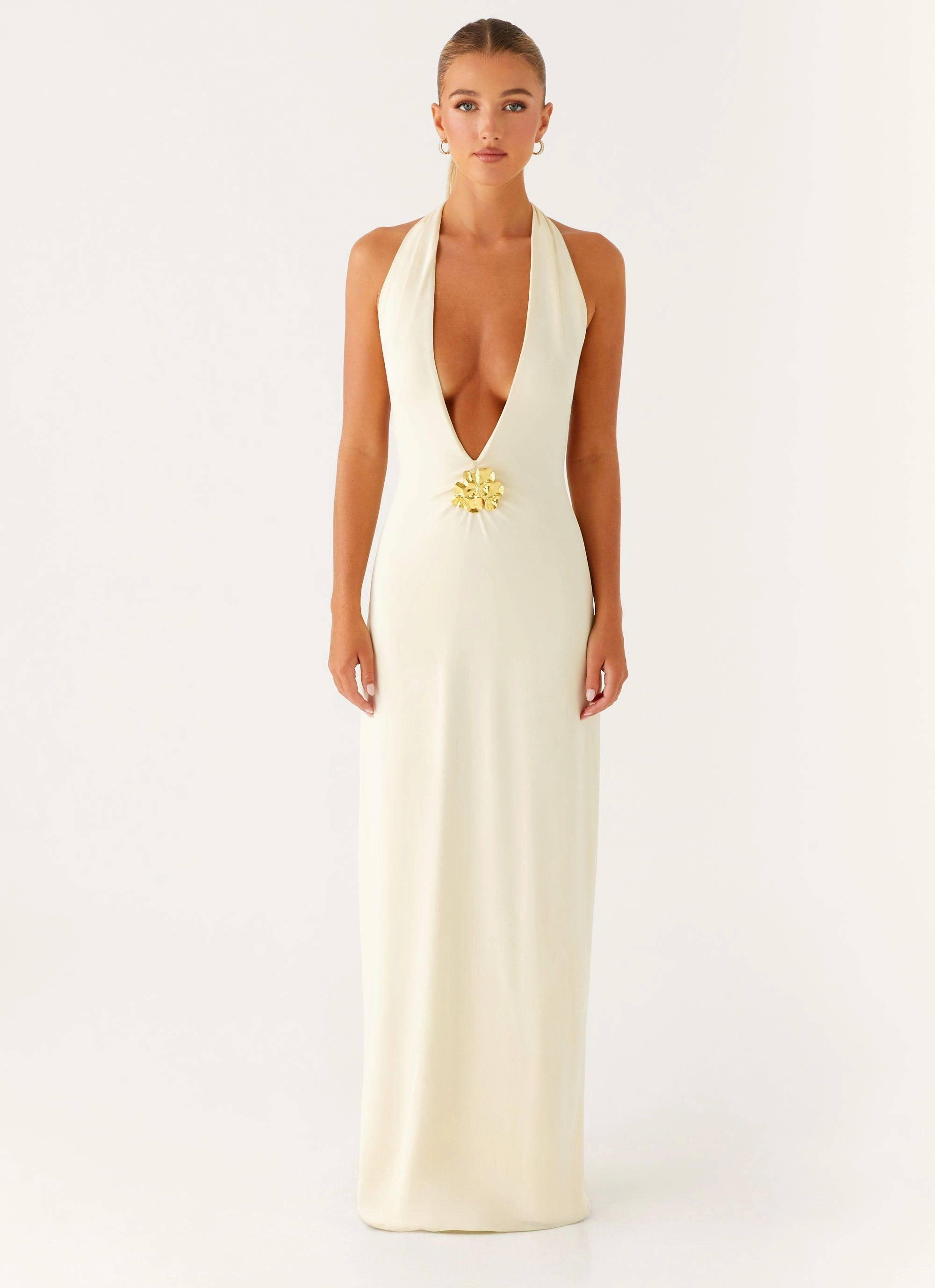 Bow Glow Spirit Maxi Dress - Yellow