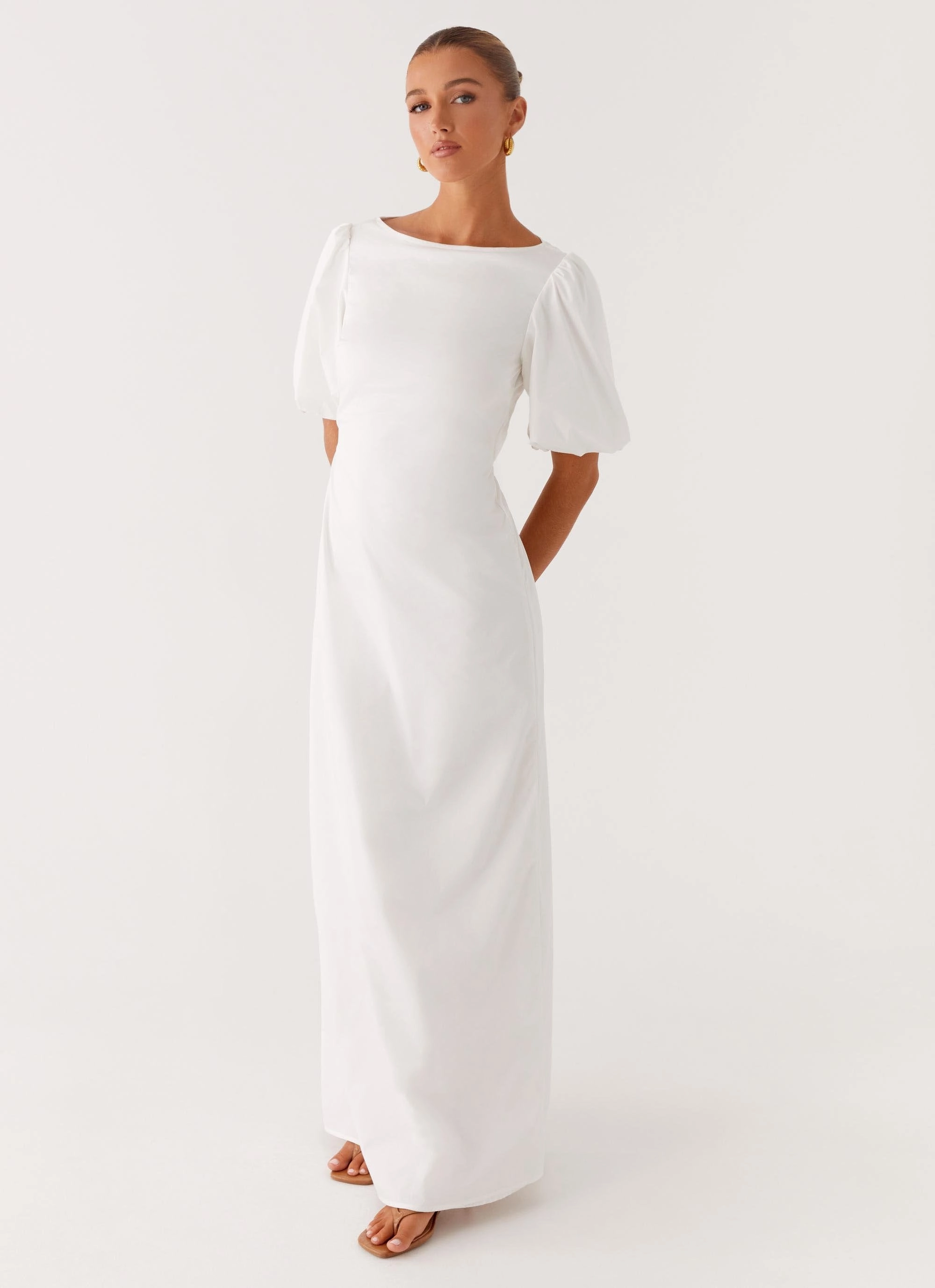 Comfy Yet Stylish Judy Maxi Dress - White