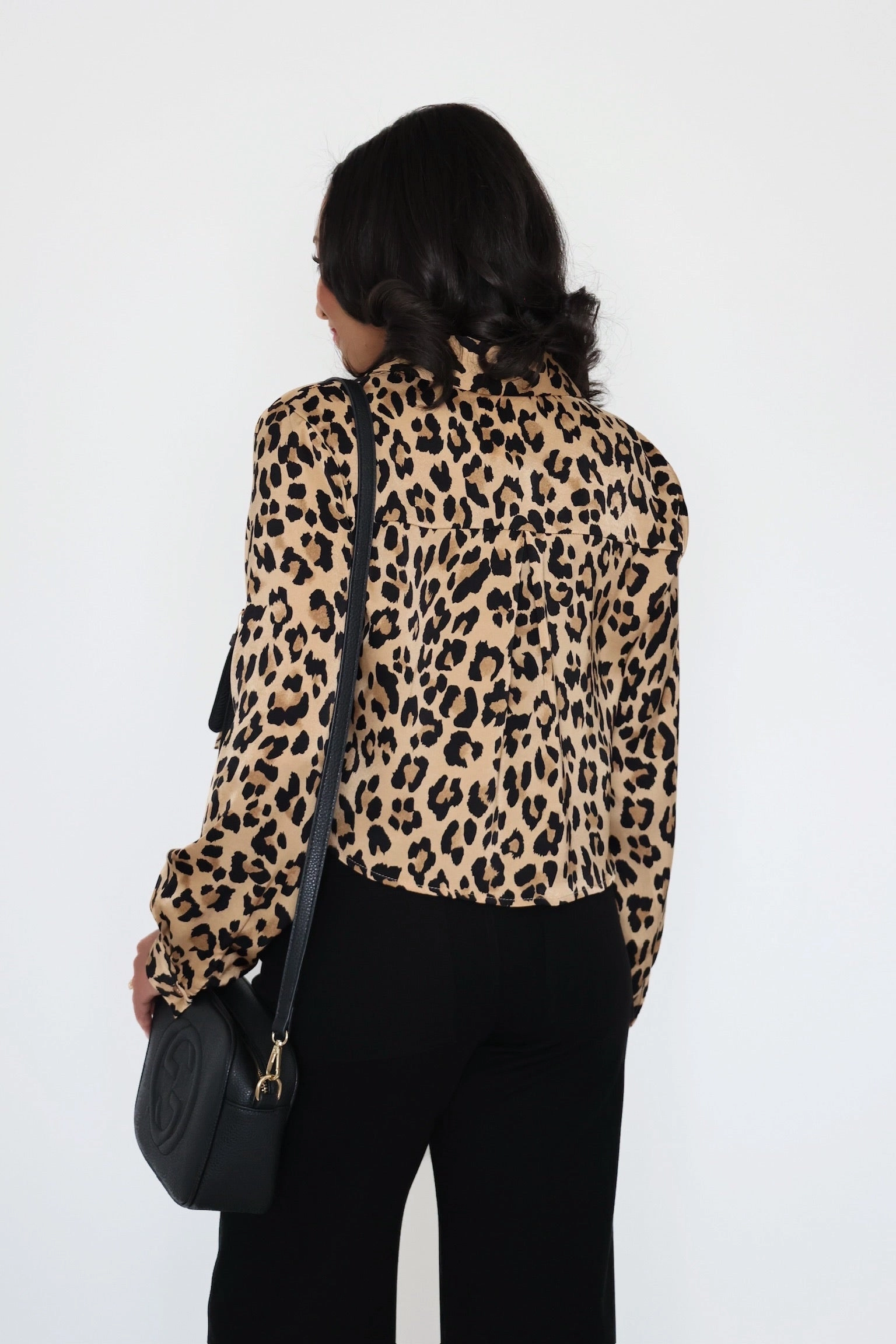 ContrastTipping Ribbed Collar Style Long Way Home Blouse