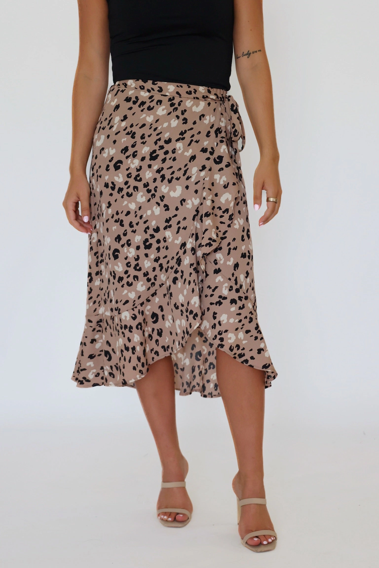 Mischa Wrap Skirt SlubTexture