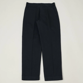 Tough Stretch Relaxed Lines Knickerbocker Canal Tapered Twill Chinos - Deep Navy