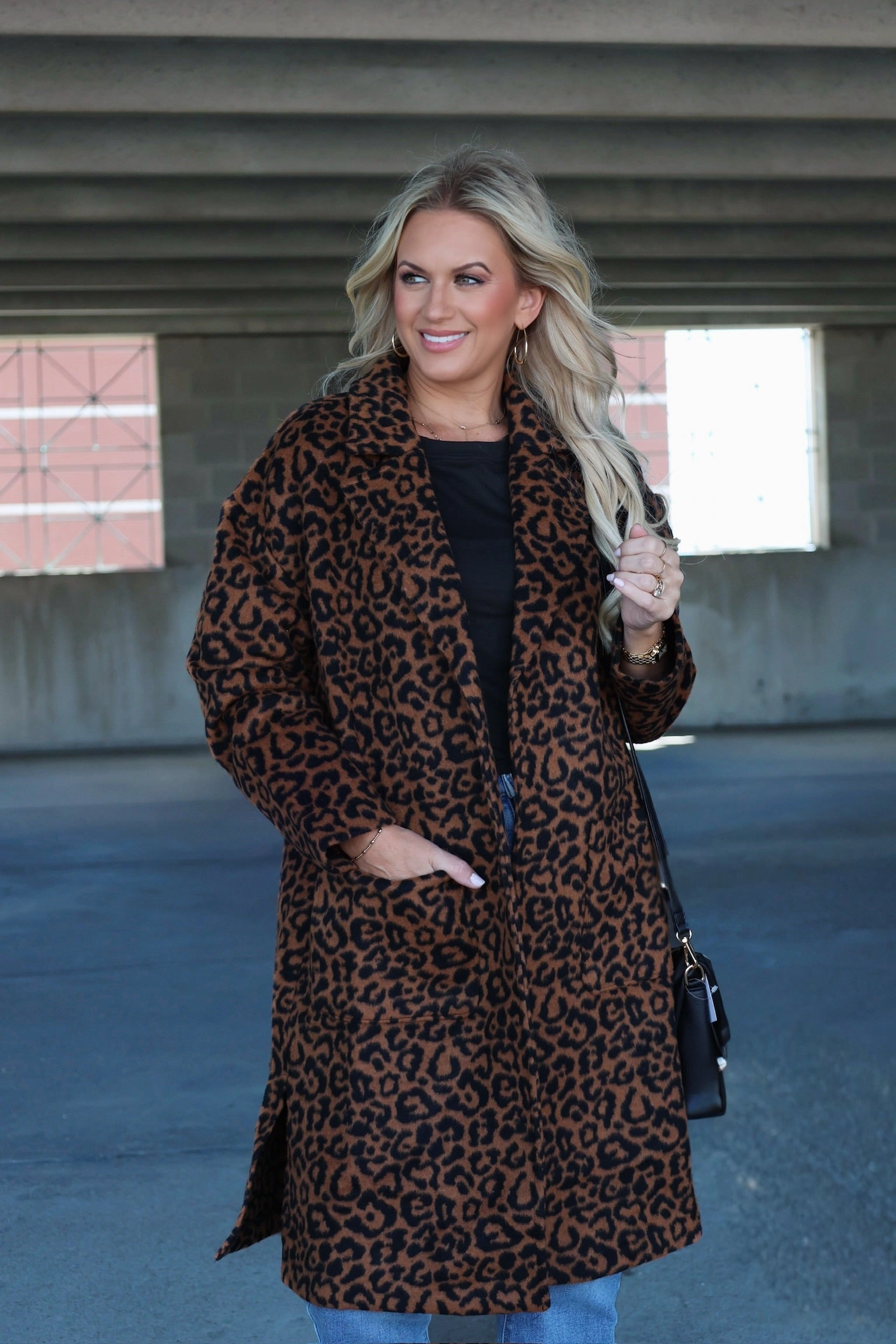 Animal Instinct Leopard Coat summer top