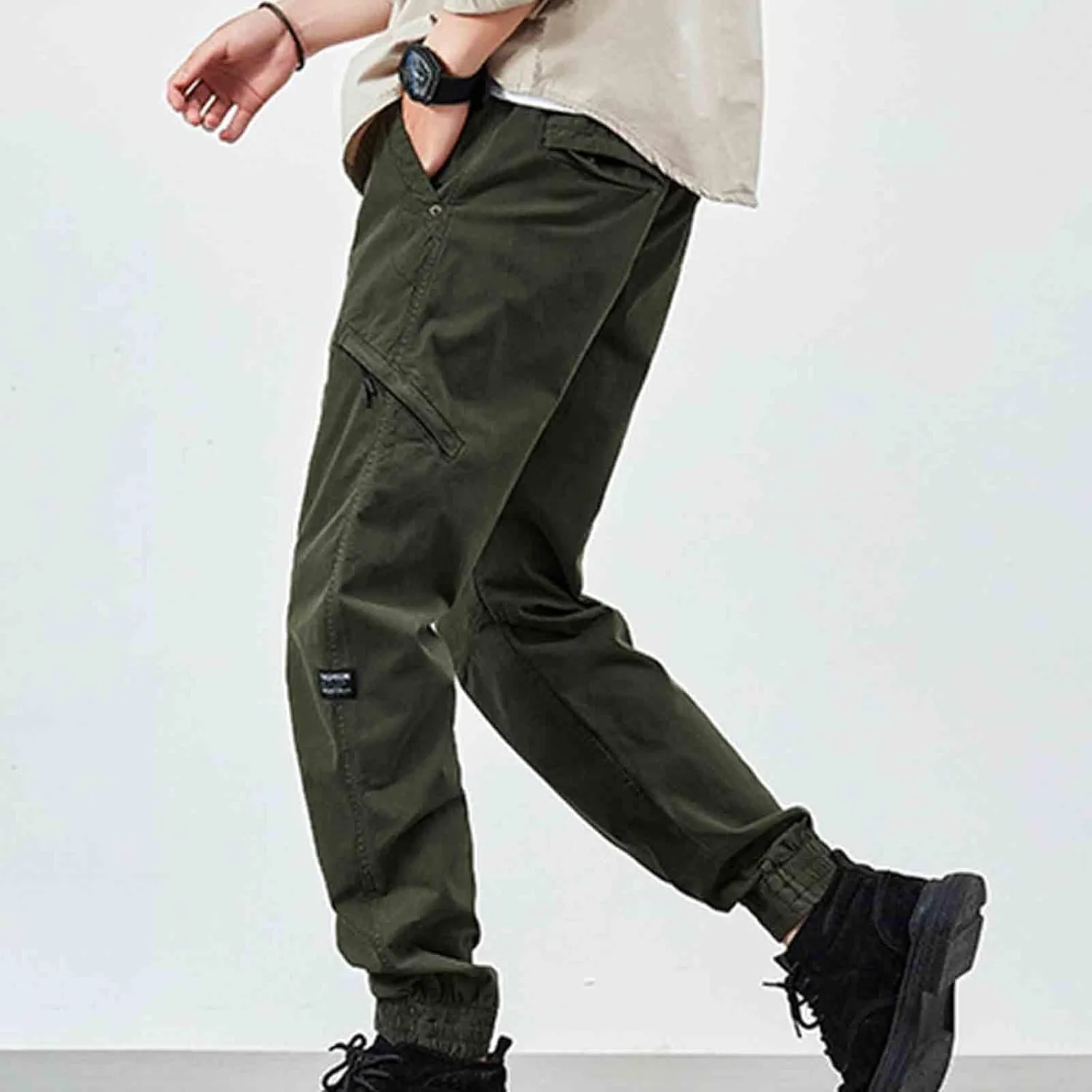 Hiking Pants Mens Water Resistant Tactical Pants Lightweight Military Pant Outdoor Work Cargo Pants Multi Pocket