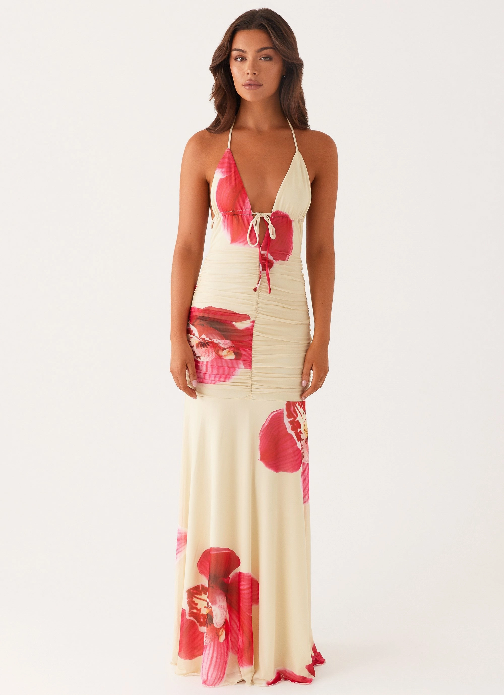 Hollywood Maxi Dress - Orchid Yellow Bold-Color