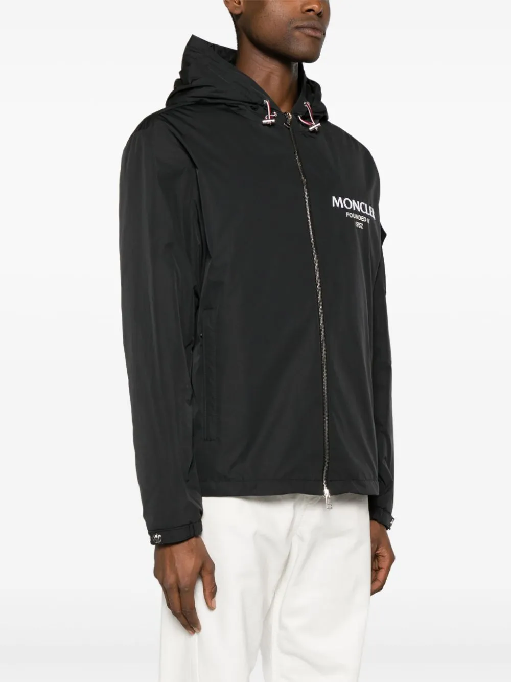 hooded down-feather puffer jacket