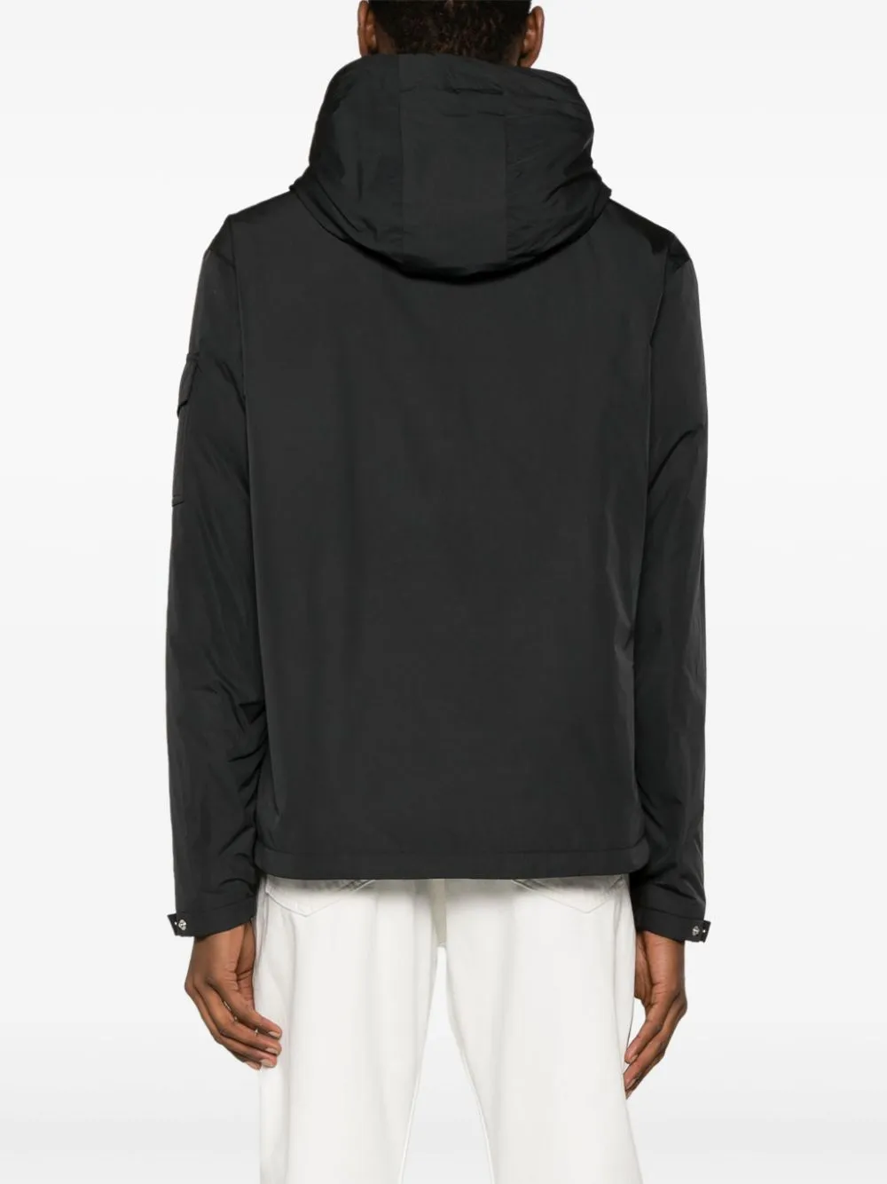 hooded down-feather puffer jacket