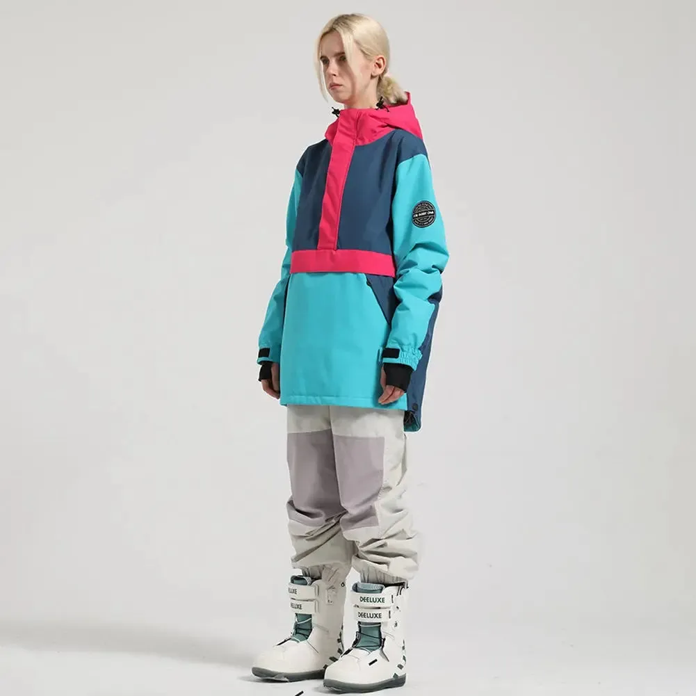Hooded Snowboard Jacket & Overalls Pants