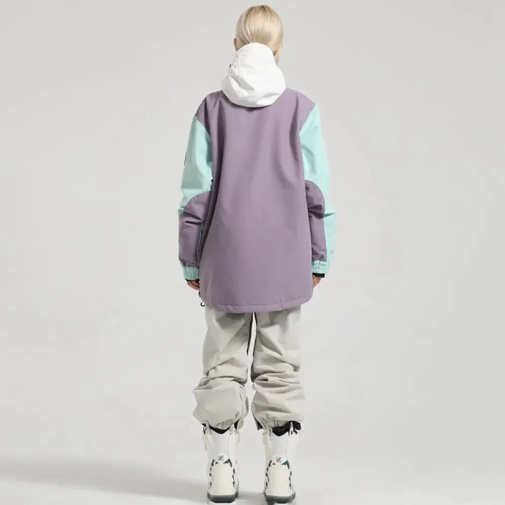 Hooded Snowboard Jacket & Overalls Pants