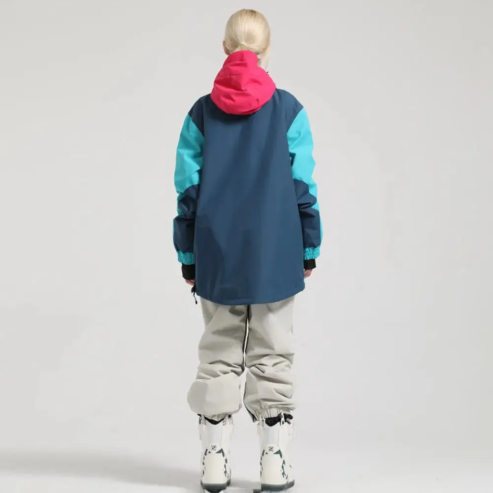 Hooded Snowboard Jacket & Overalls Pants