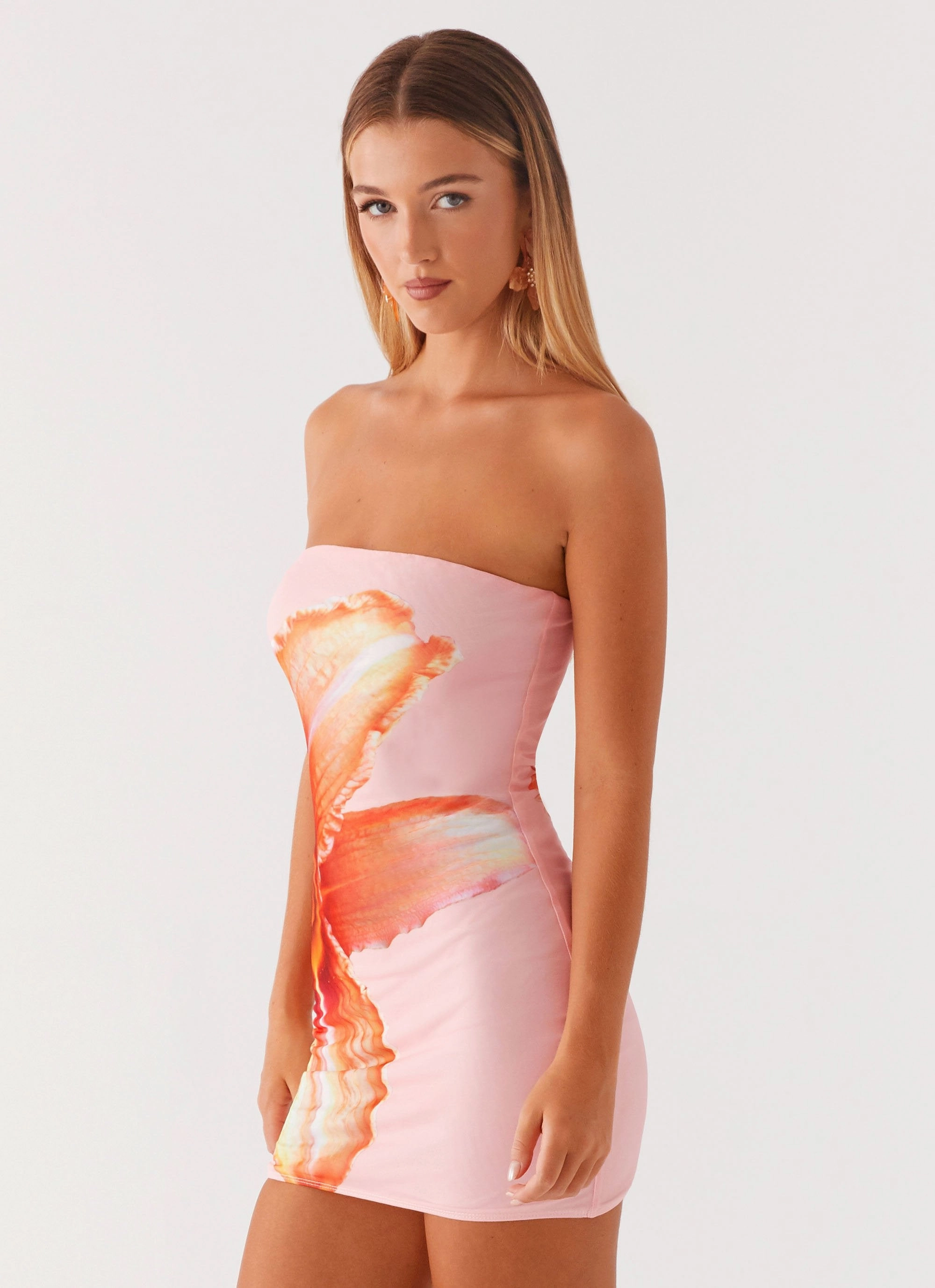 Full Bloom Mini Dress - Pink Hidden Pocket Balanced Light