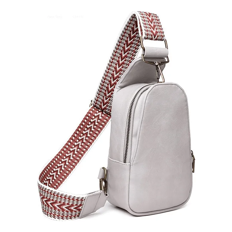 Hot vegan leather fanny packs with guitar strap